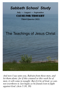 Adult lessons for third quarter 2021